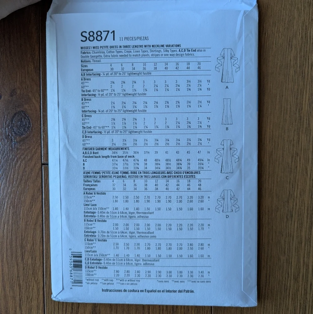 Simplicity S8871 UNCUT New Pattern Sizes 12-20 BOGO DEAL